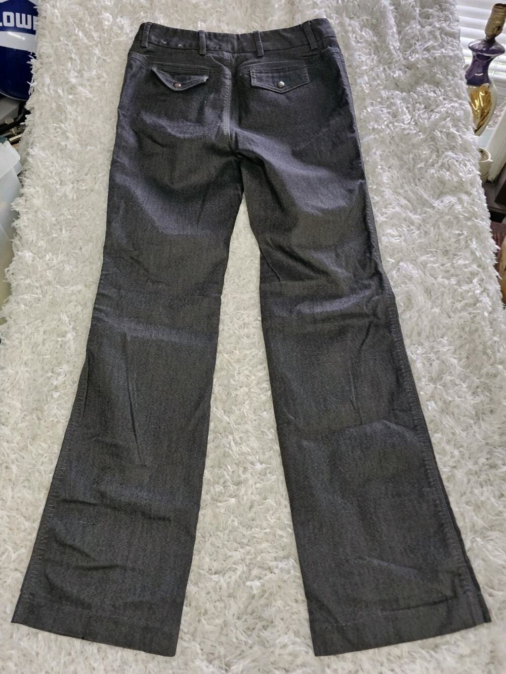 Express Stretch Flare Dress Pants Womens Sz 1/2 Low Rise Trousers Y2K Office